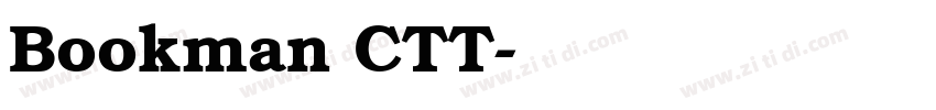 Bookman CTT字体转换